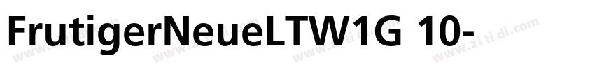 FrutigerNeueLTW1G 10字体转换